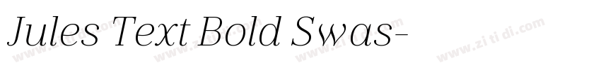 Jules Text Bold Swas字体转换